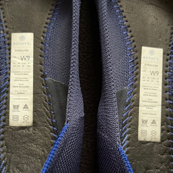 Rothy’s Pointed Flat RETIRED Cobalt Blue Size 9 - Picture 7 of 8